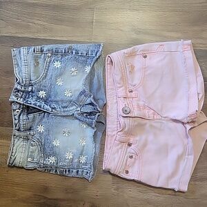 Justice denim shorts